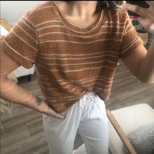 Knit striped tee